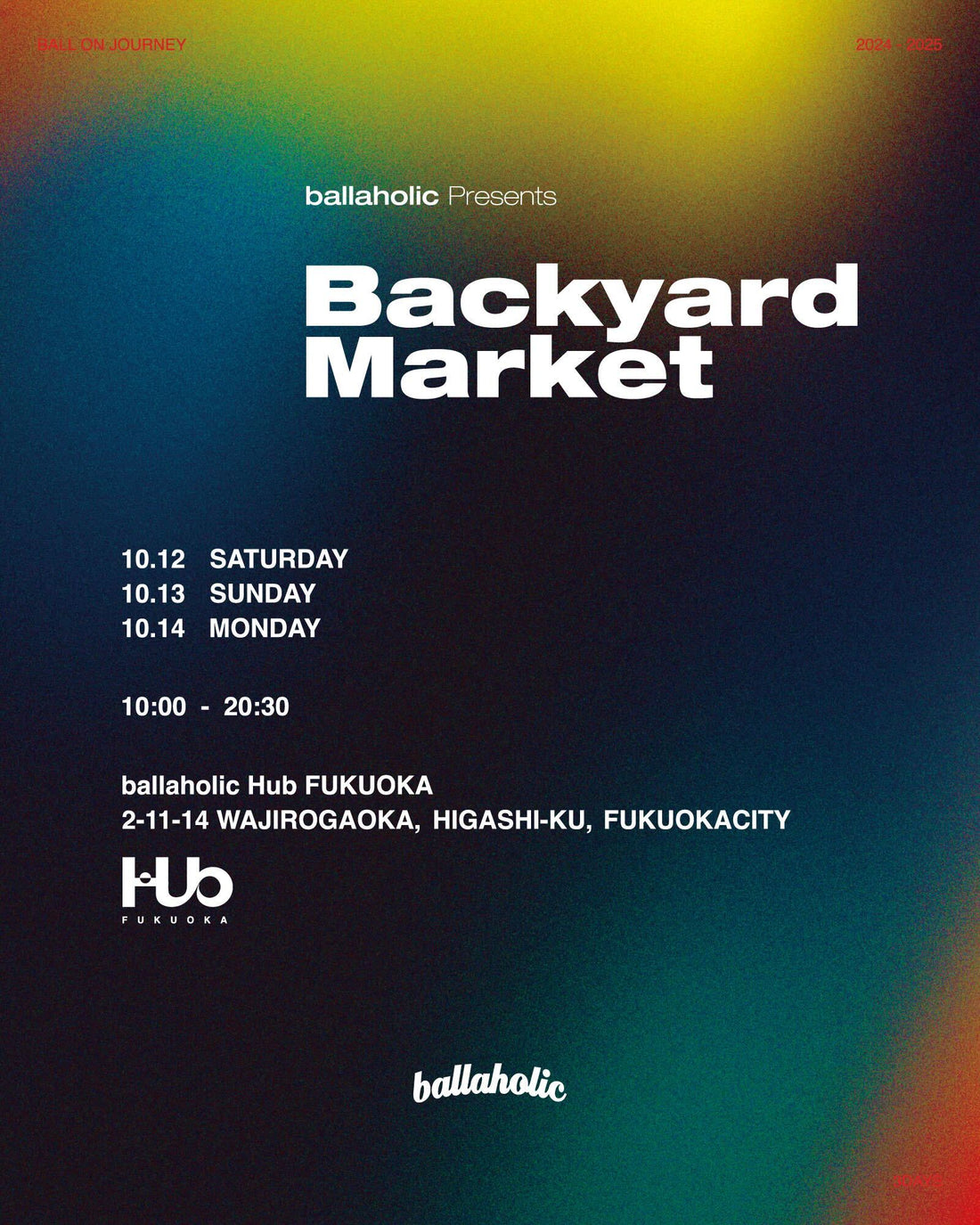 Backyard Market in ballaholic Hub FUKUOKA 開催!!