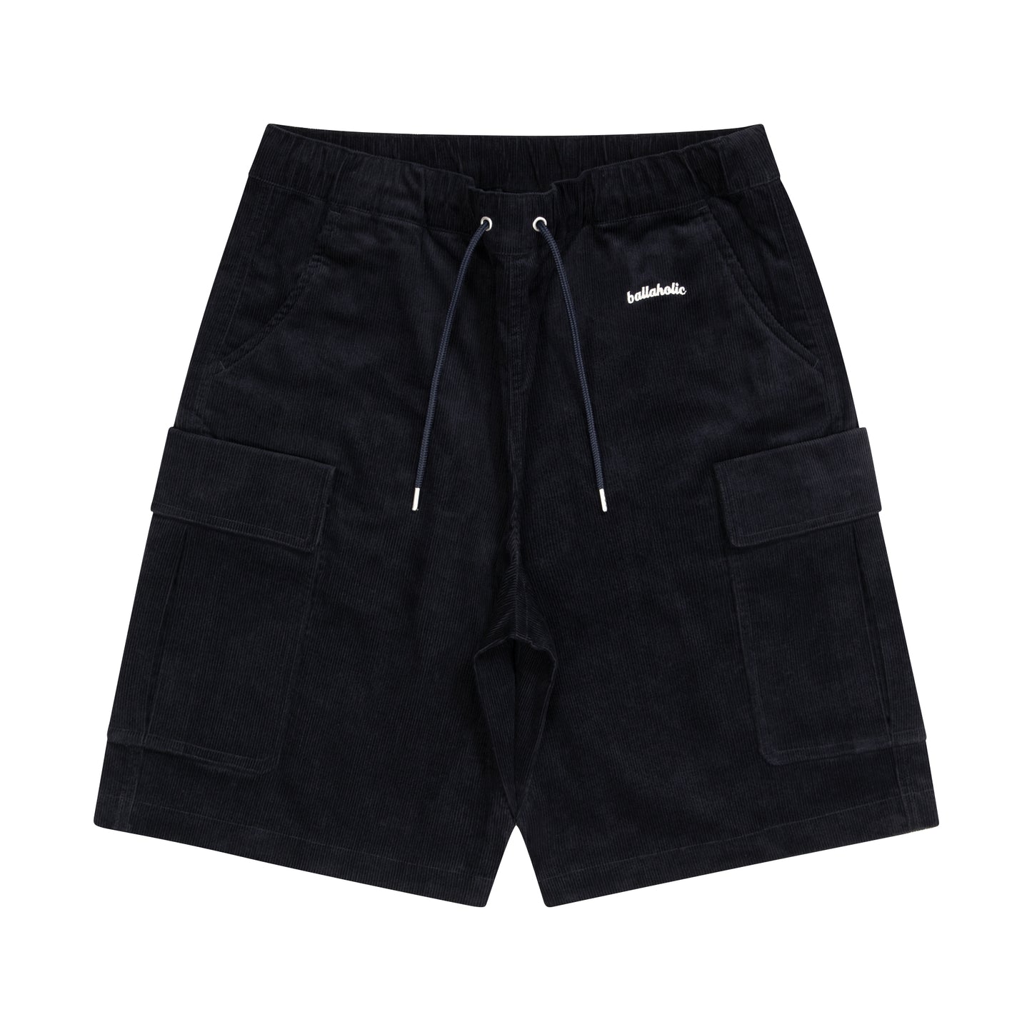 Logo Corduroy Cargo Shorts (navy)