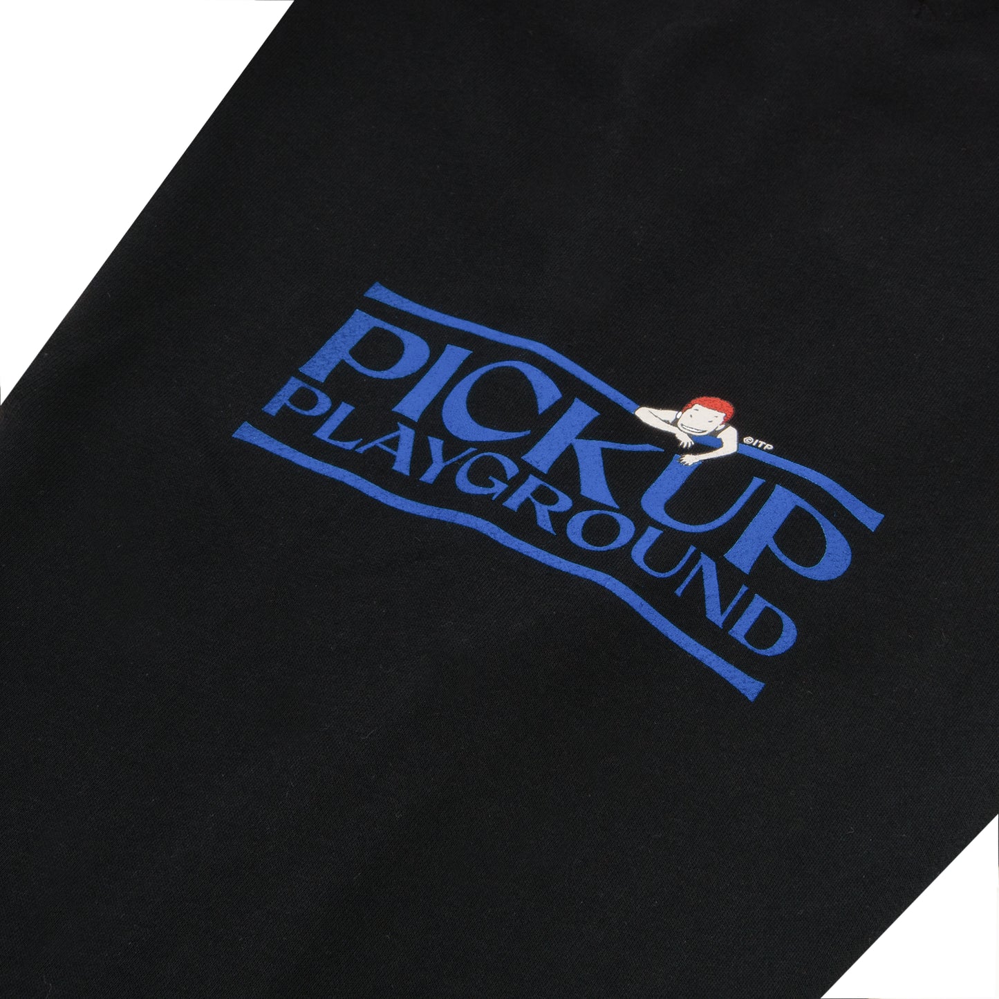 Logo Sweat Pants -PICK UP PLAYGROUND- (black/blue)