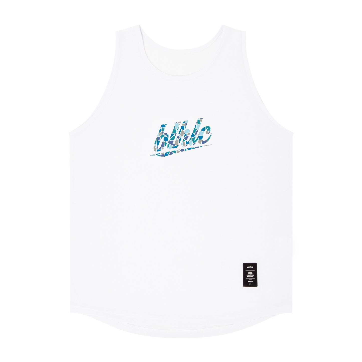 blhlc Tank Top (white/water blue mosaic)