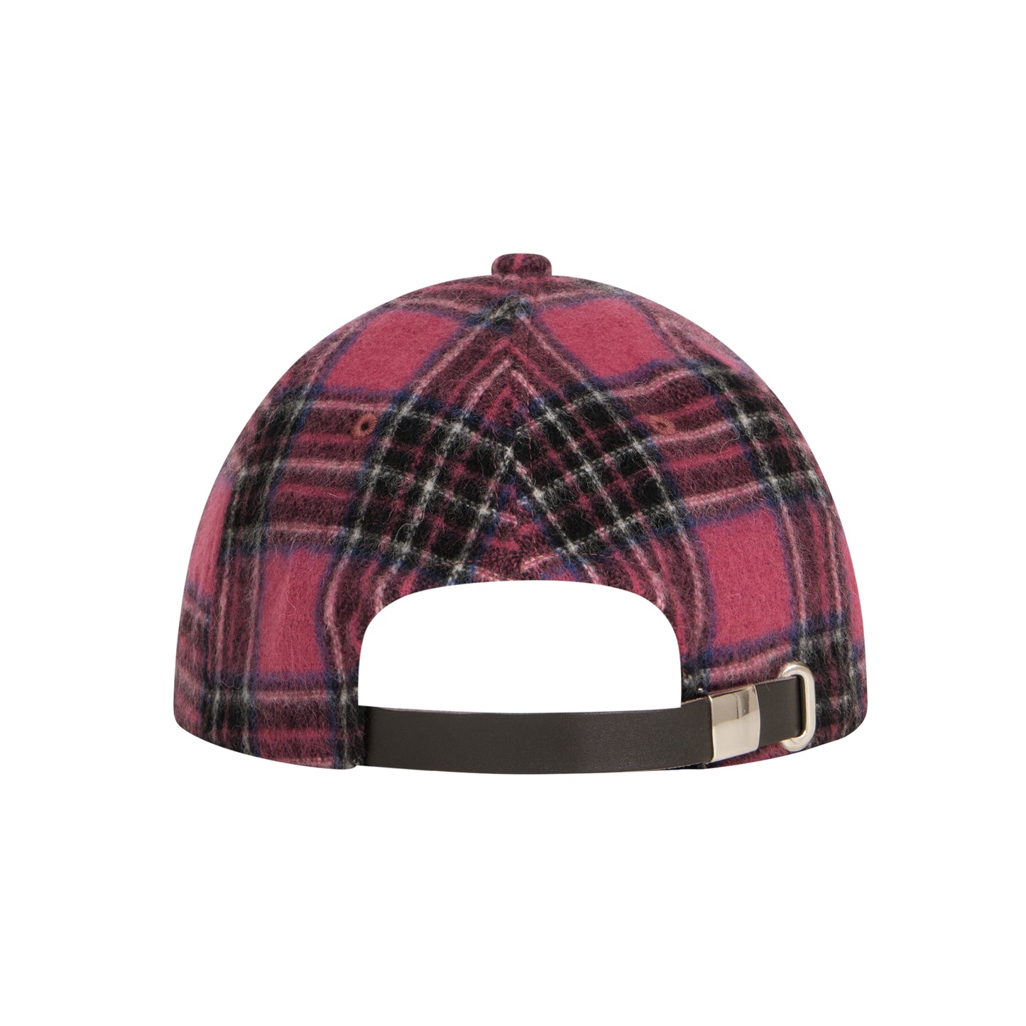 b 6P Wool Cap (pink check)