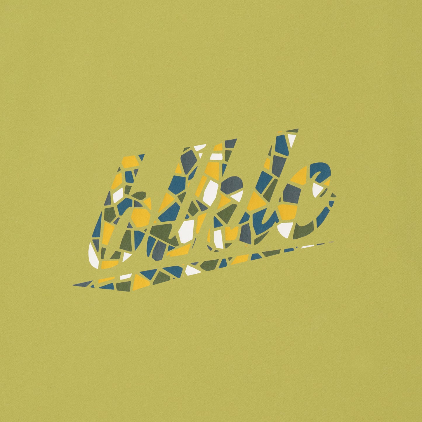 blhlc Back Print Cool Tee (beige/snowy ivory mosaic)