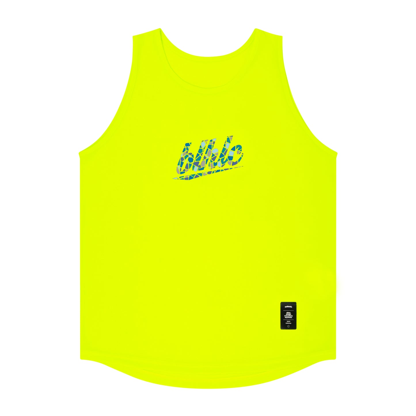 blhlc Tank Top (neon yellow/water blue mosaic)
