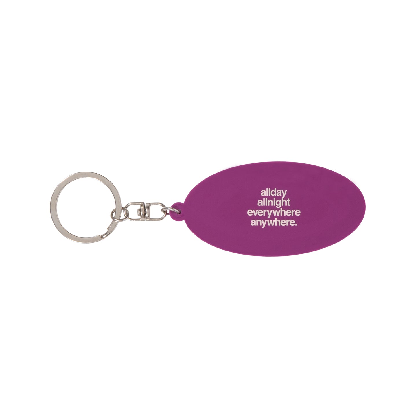 blhlc Oval Logo Keychain (ivory/plum/blue)