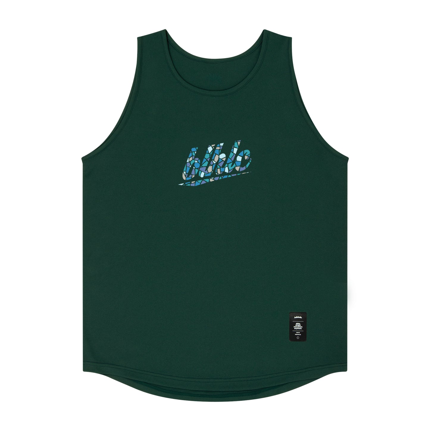 blhlc Tank Top (dark green/water blue mosaic)