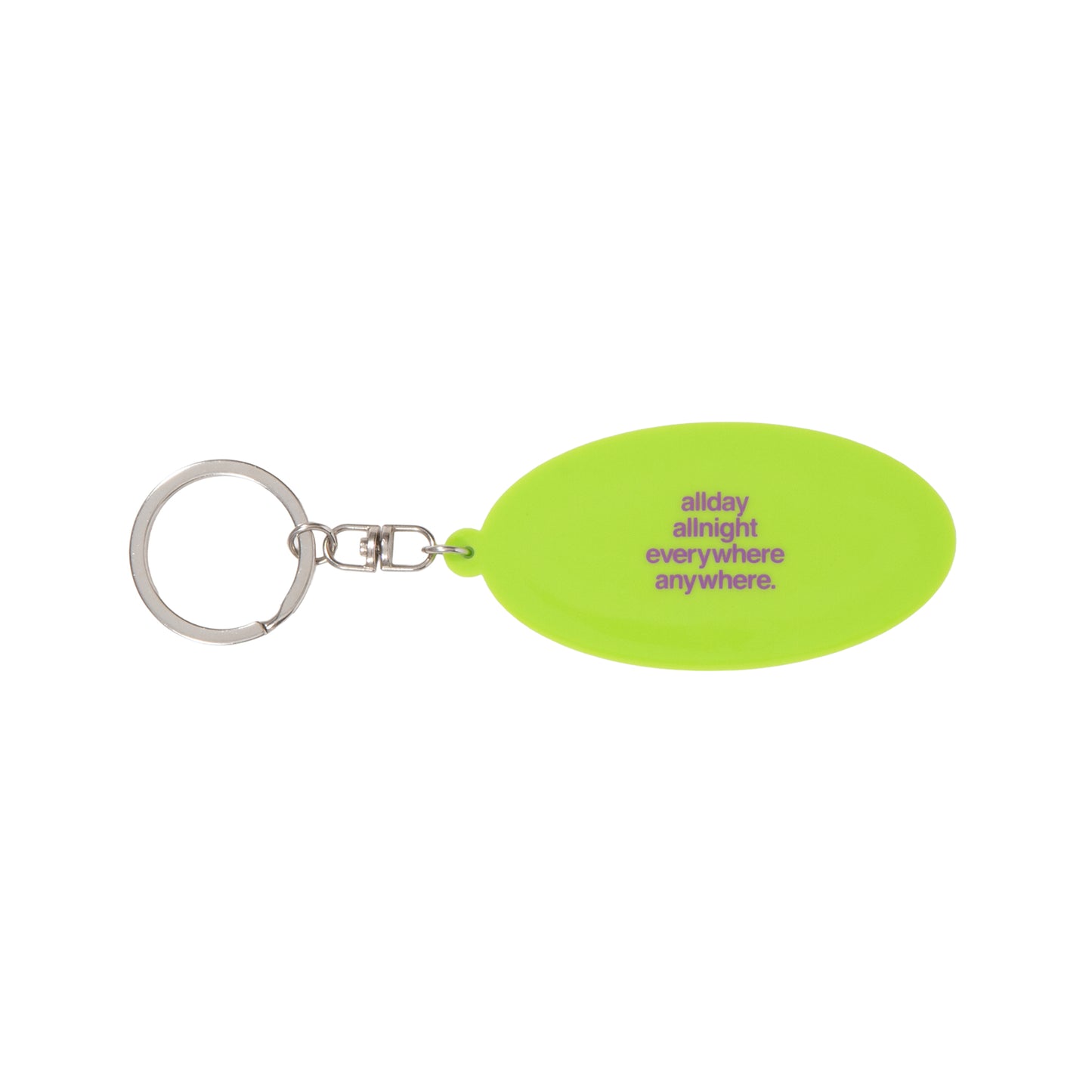 blhlc Oval Logo Keychain (purple/neon green/white)