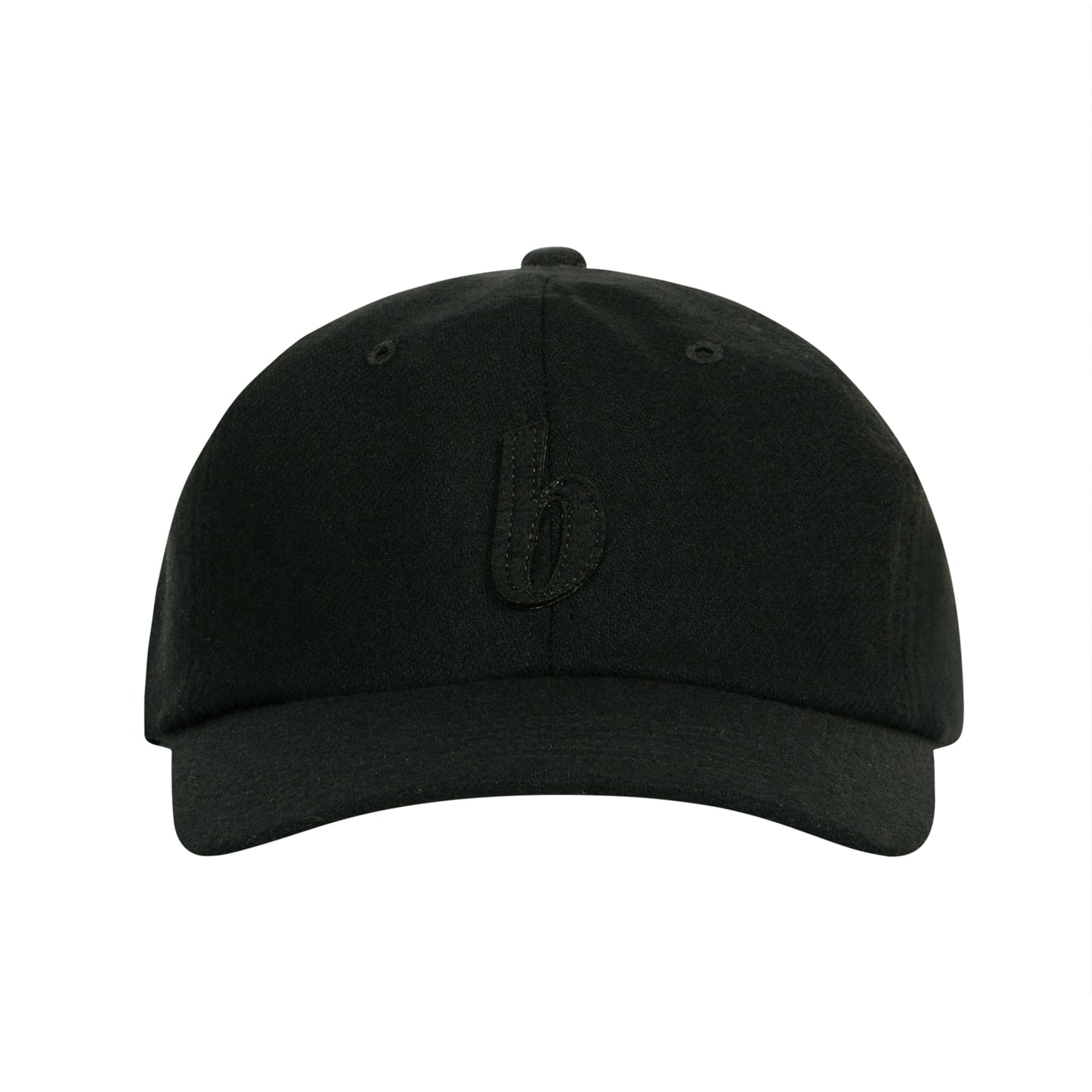 b 6P Wool Cap (black/black)