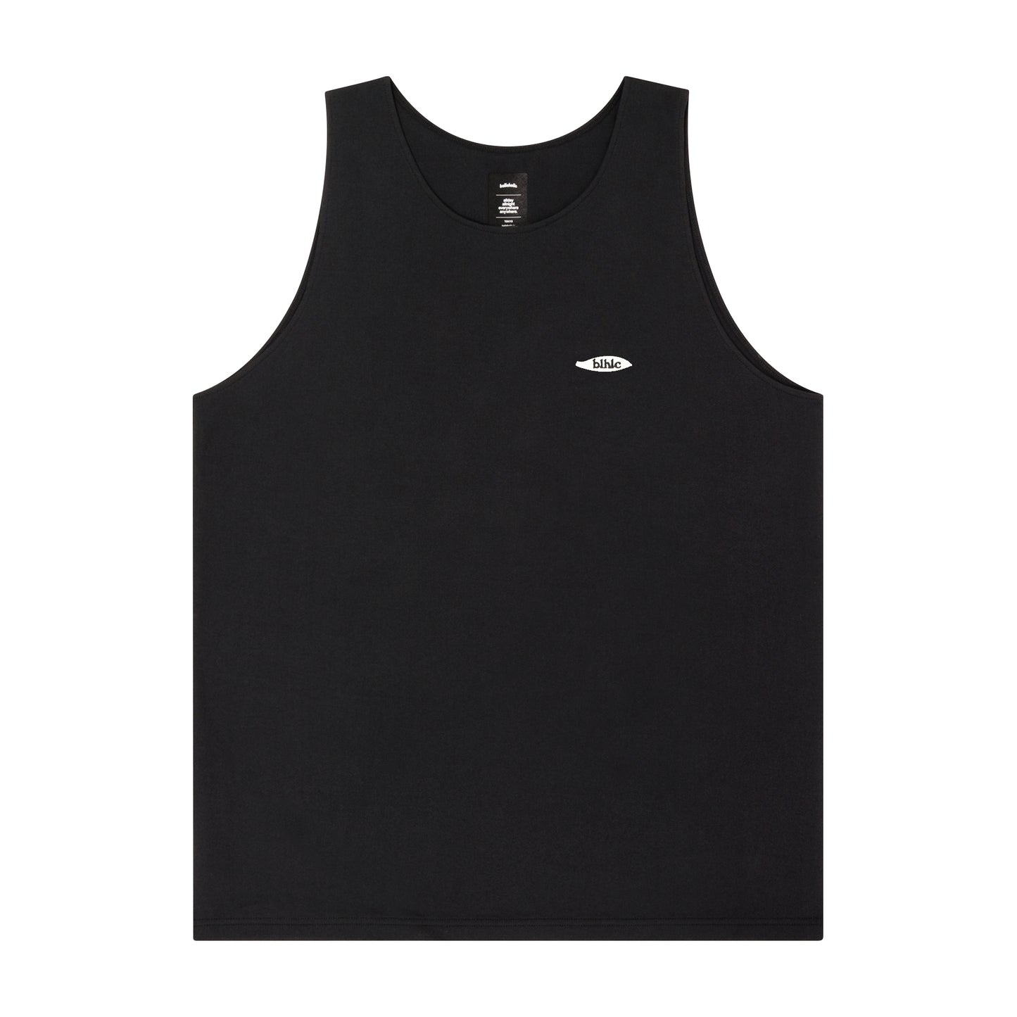 Ball Panel Logo Cotton Tank Top (black)