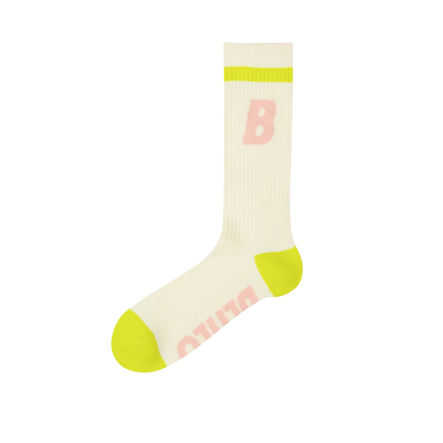 B Socks (ivory/light pink/light green)