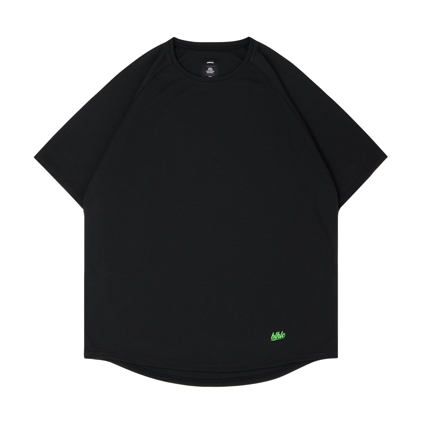 blhlc Back Print Cool Tee (black/fresh green mosaic)