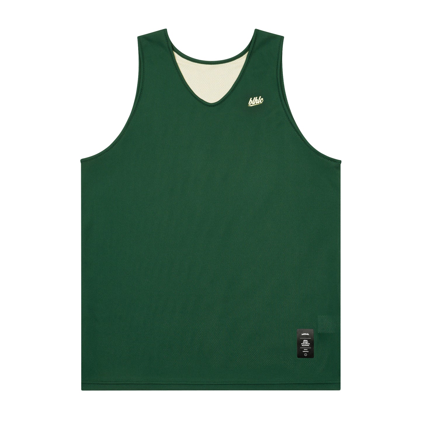 Basic Reversible Jersey (dark green/ivory)