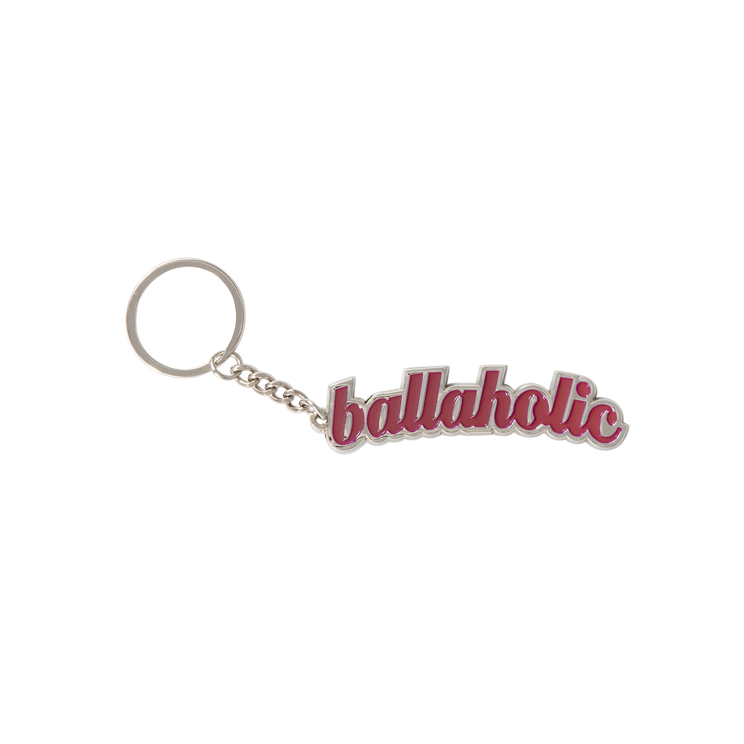 Logo Keychain (silver/berry)