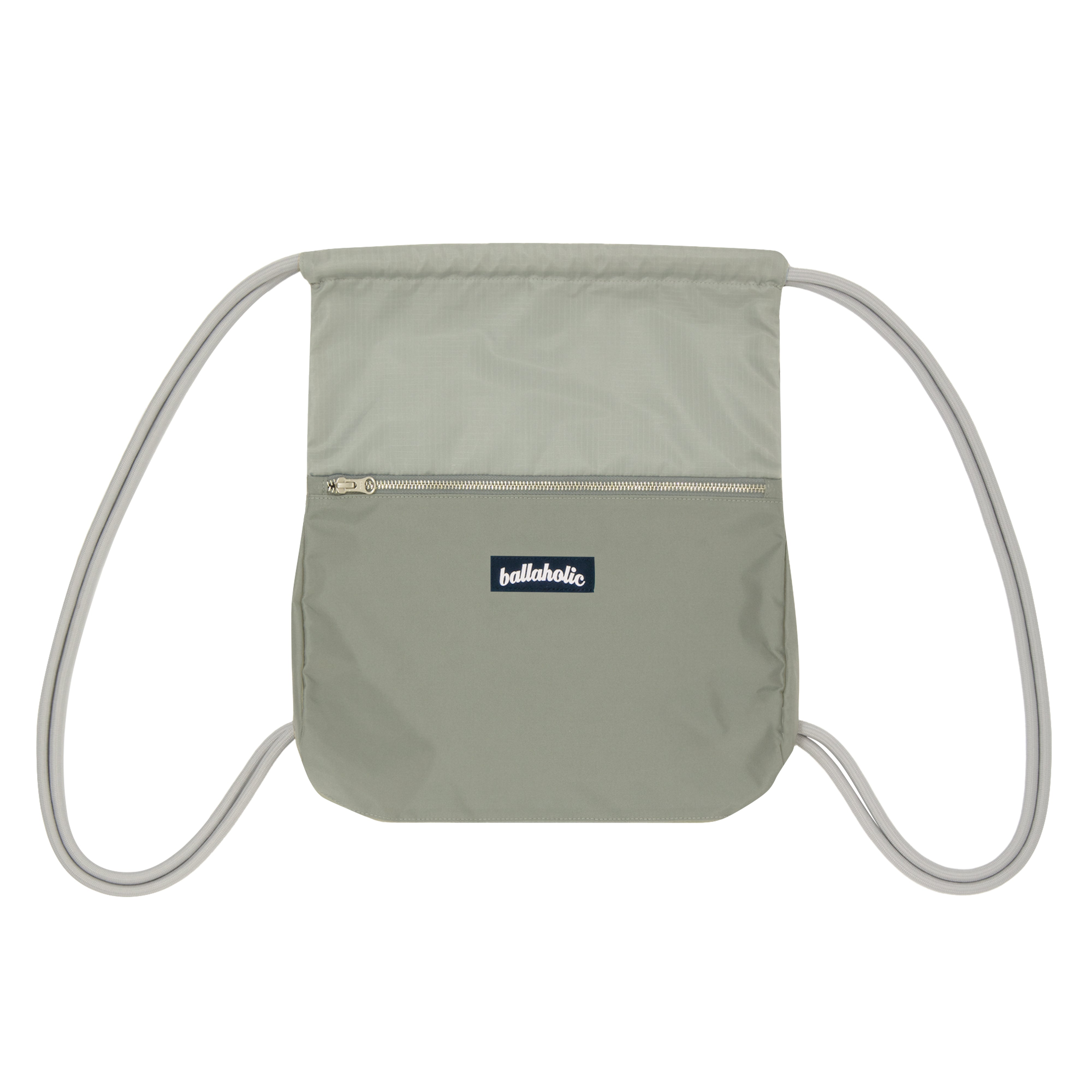 Logo Zip Pocket Gymsack (gray) – ballaholicオンラインショップ