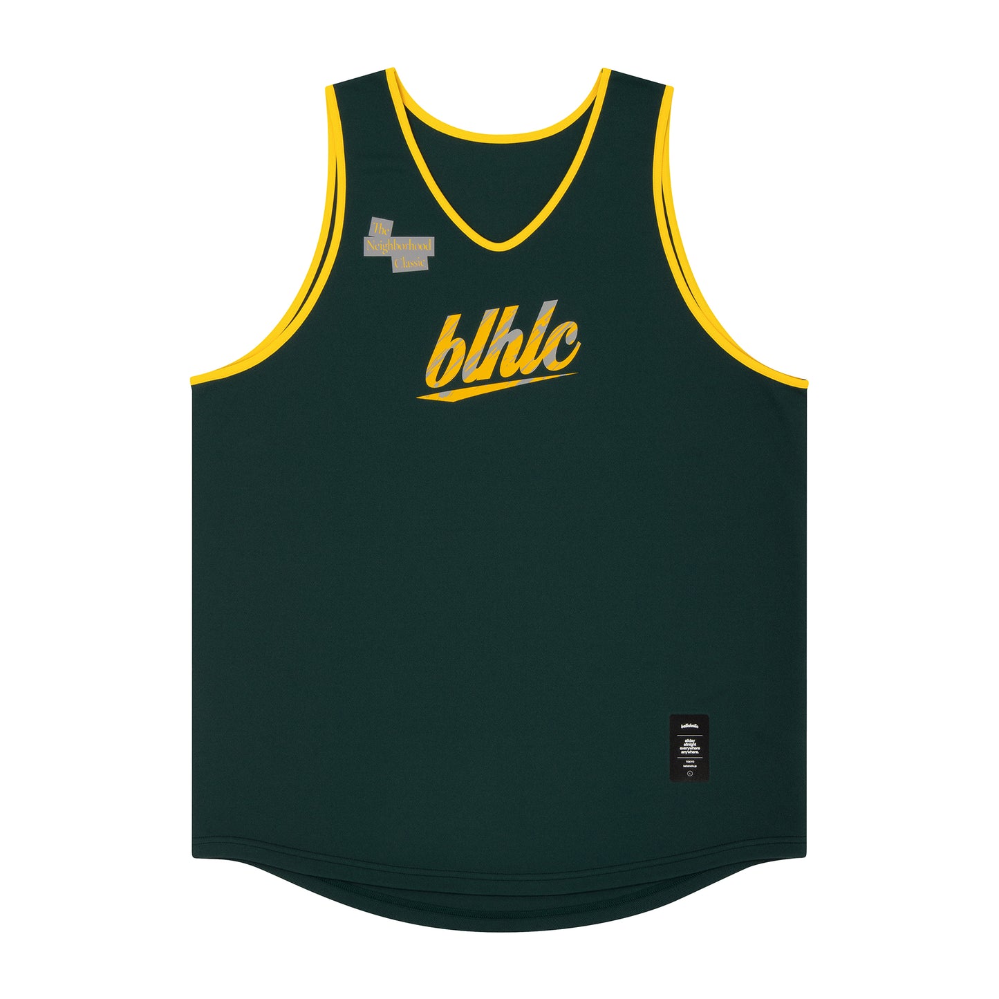 The Neighborhood Classic Tank Top (dark green/yellow)