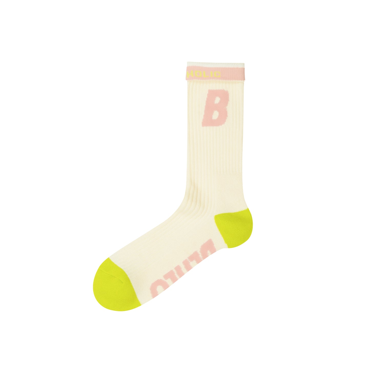 B Socks (ivory/light pink/light green)