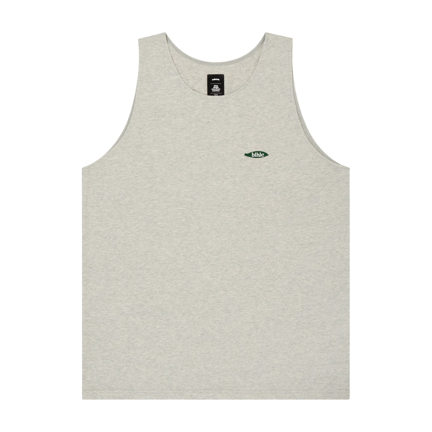 Ball Panel Logo Cotton Tank Top (gray)