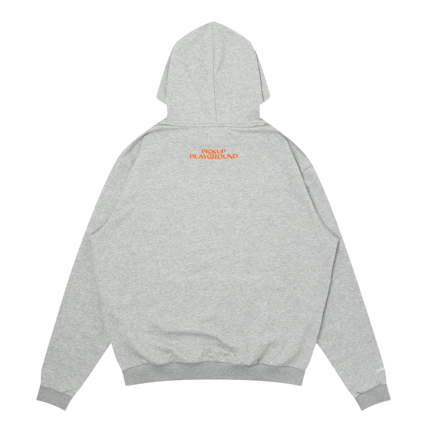 Logo Sweat Hoodie -PICK UP PLAYGROUND- (gray/orange)