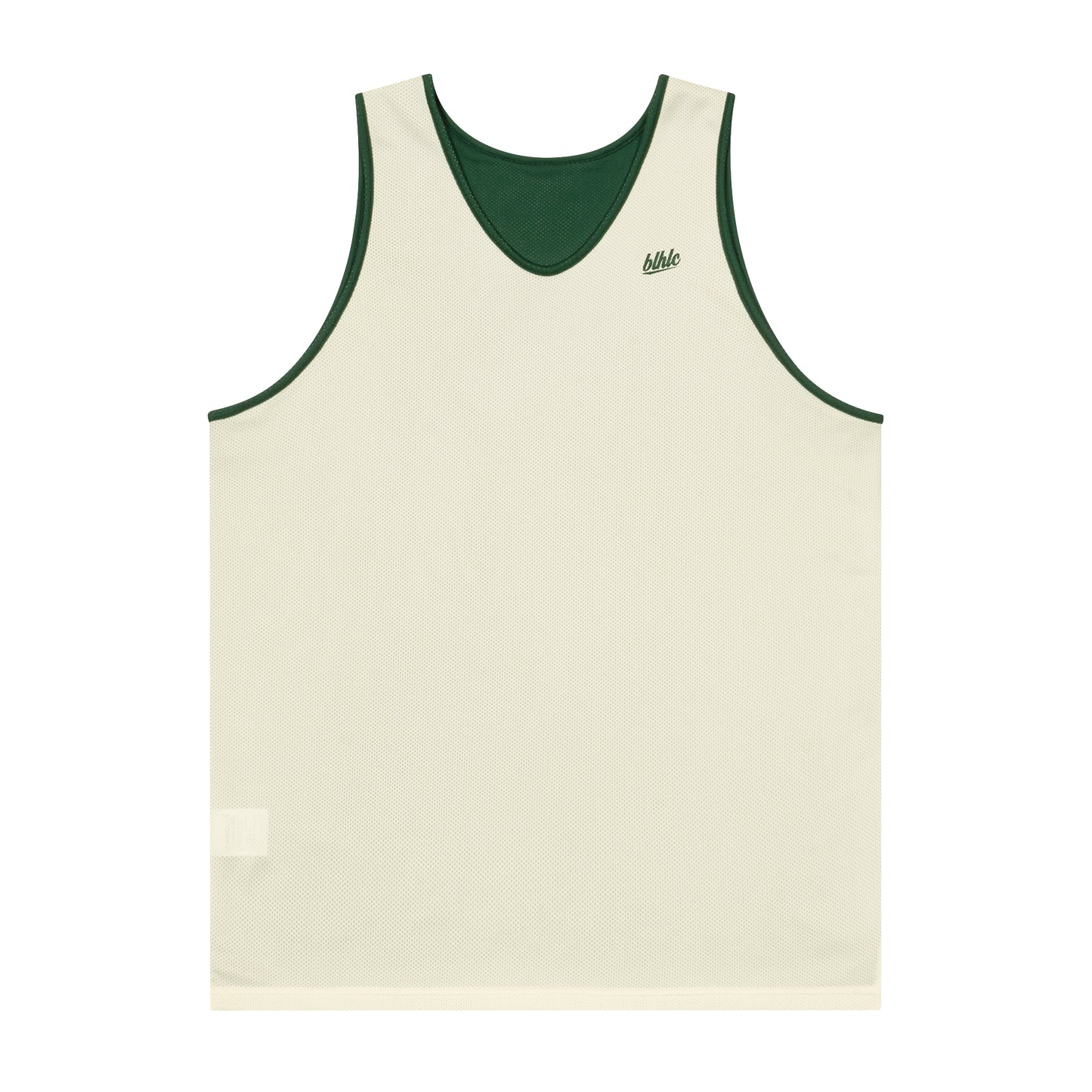 Basic Reversible Jersey (dark green/ivory)
