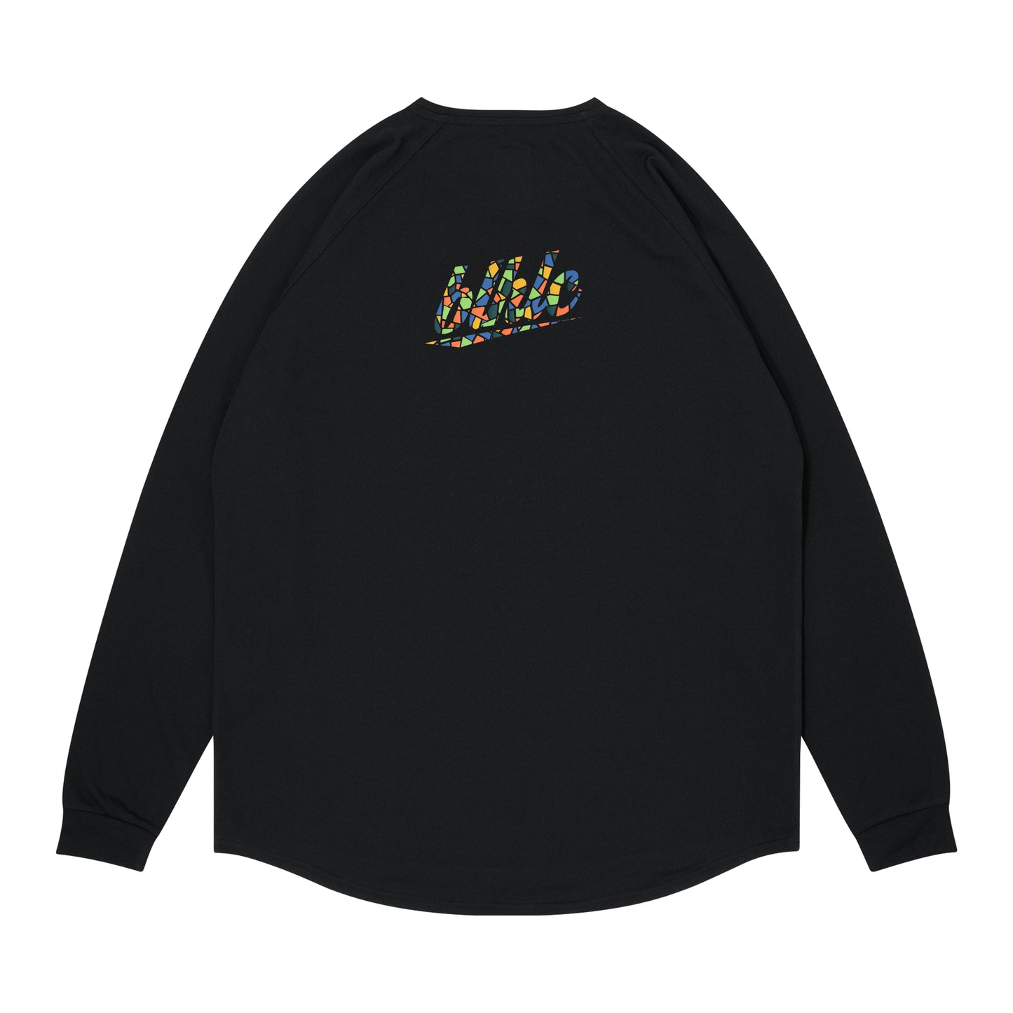 blhlc Back Print Cool Long Tee (black/fresh green mosaic)