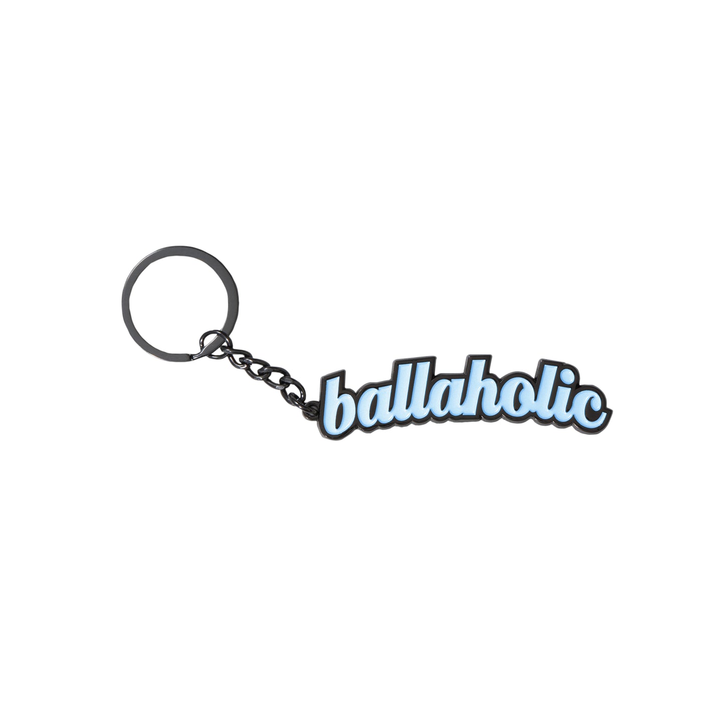 Logo Keychain (black/light blue)