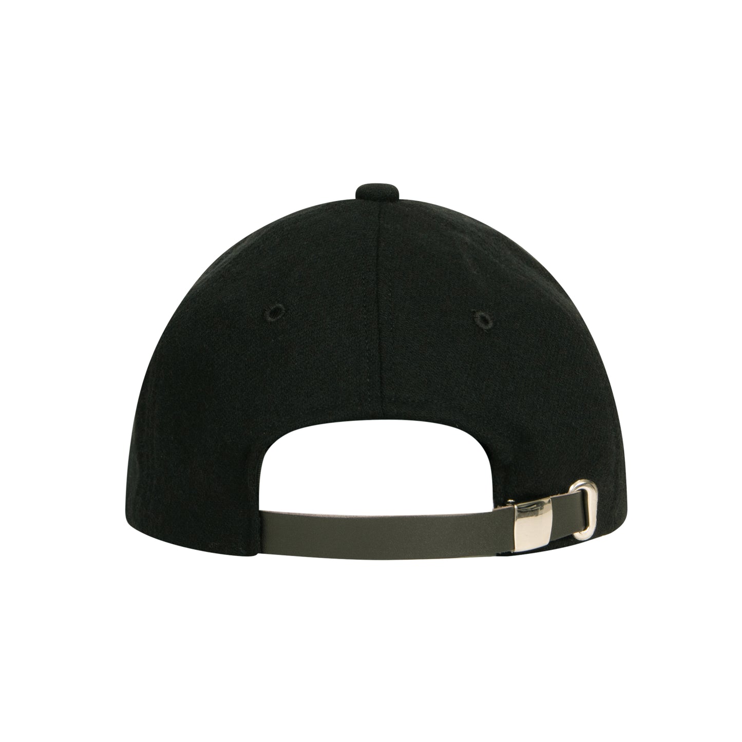b 6P Wool Cap (black/black)