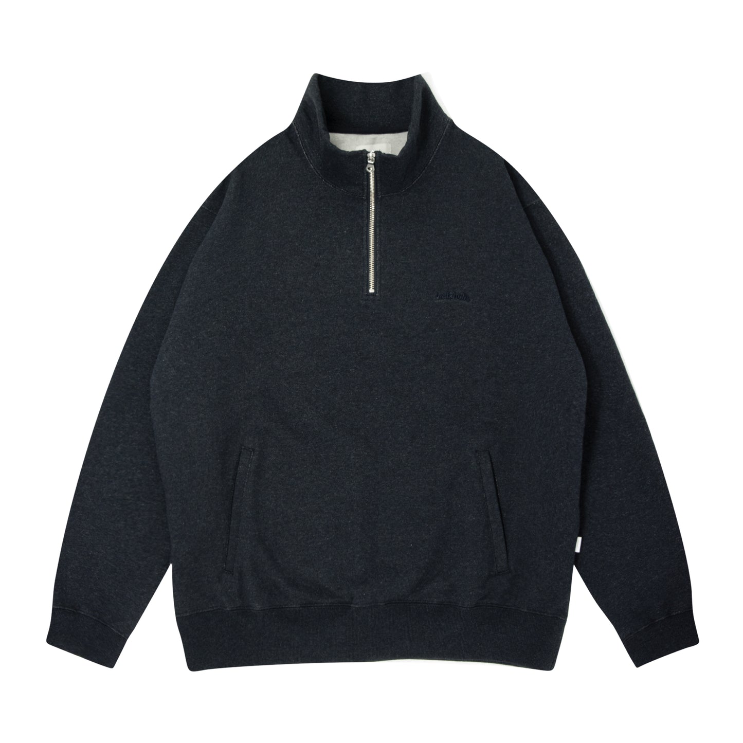 Small Logo Half Zip Sweatshirt (dark heather navy)