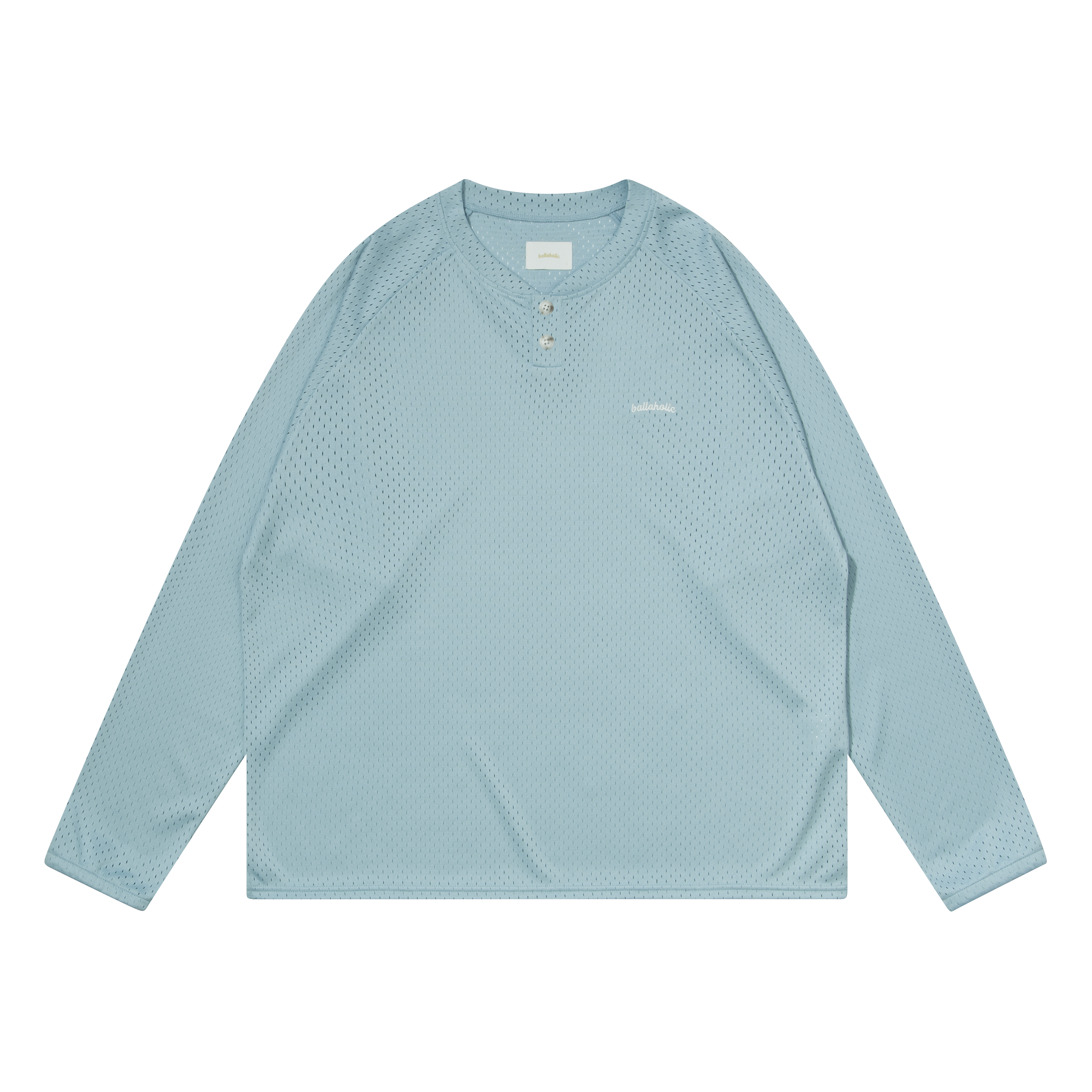 Logo Mesh Long Shirt (light blue) – ballaholicオンラインショップ