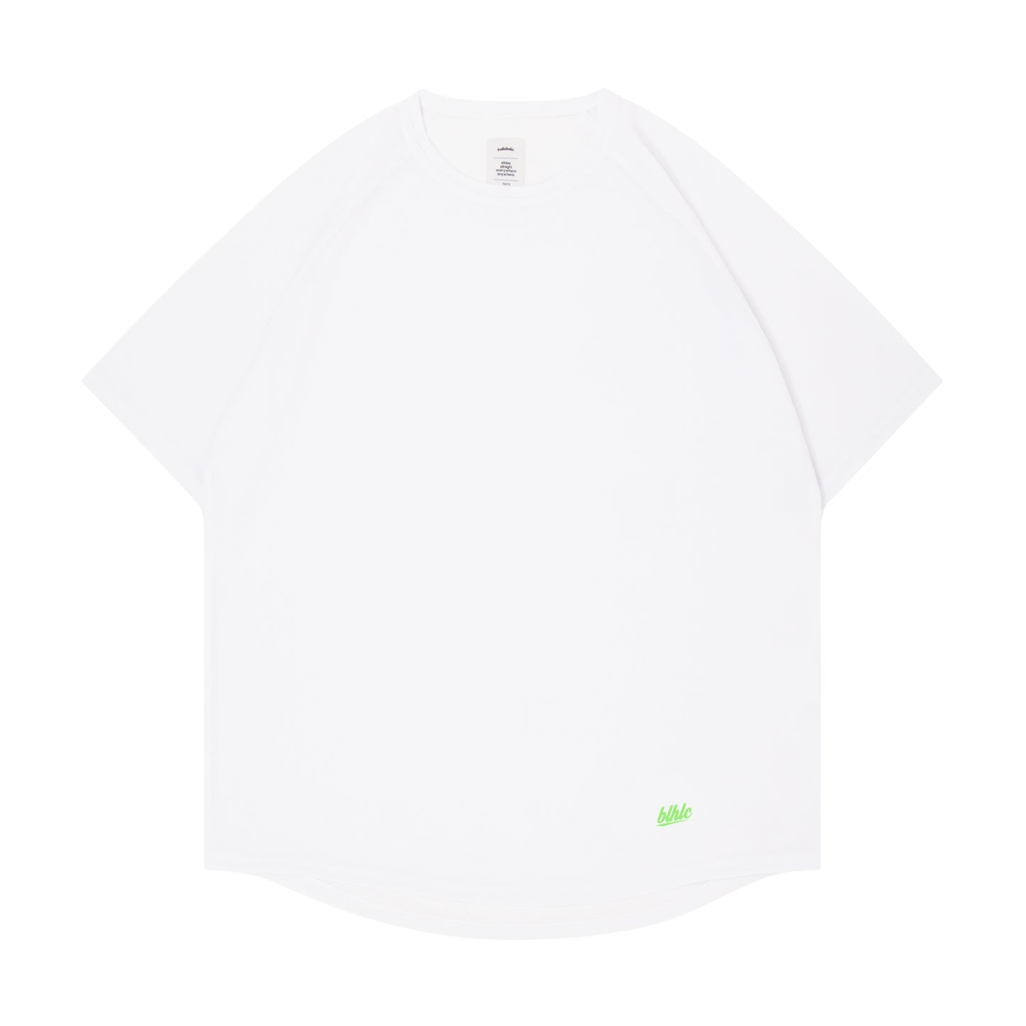blhlc Back Print Cool Tee (white/fresh green mosaic)