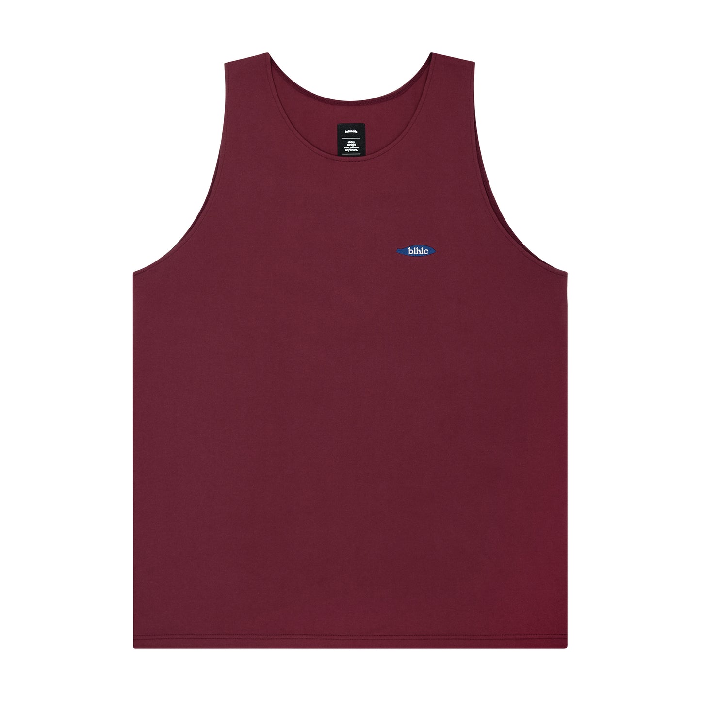 Ball Panel Logo Cotton Tank Top (wine)