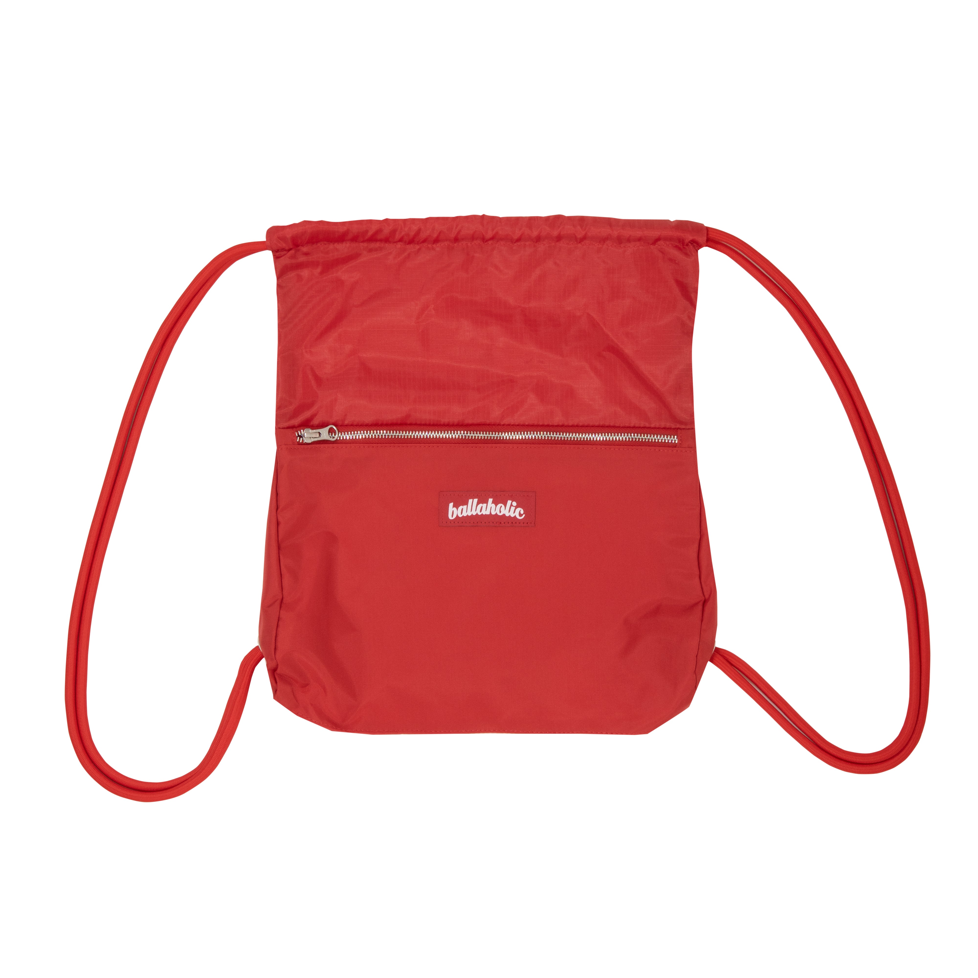バスケ用バッグ ballaholic Logo Zip Pocket Gymsack Logo Zip Pocket Gymsack (red) – ballaholicオンラインショップ