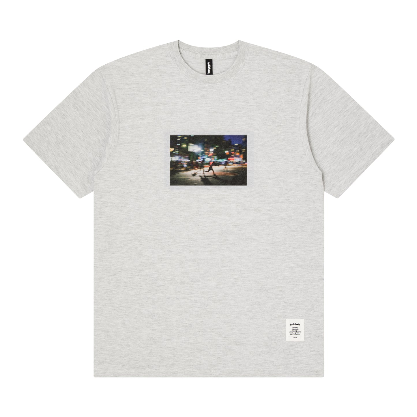 -Night Run- Photo Tee + Bandanna Set (ash)