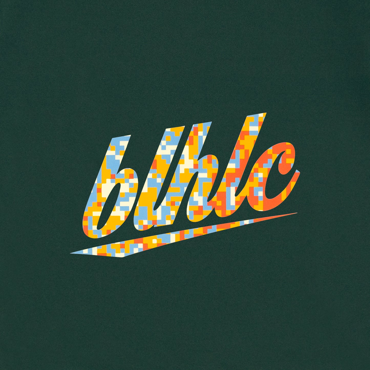 blhlc Back Print No Sleeve Tops (dark green/sunrise digital camo)