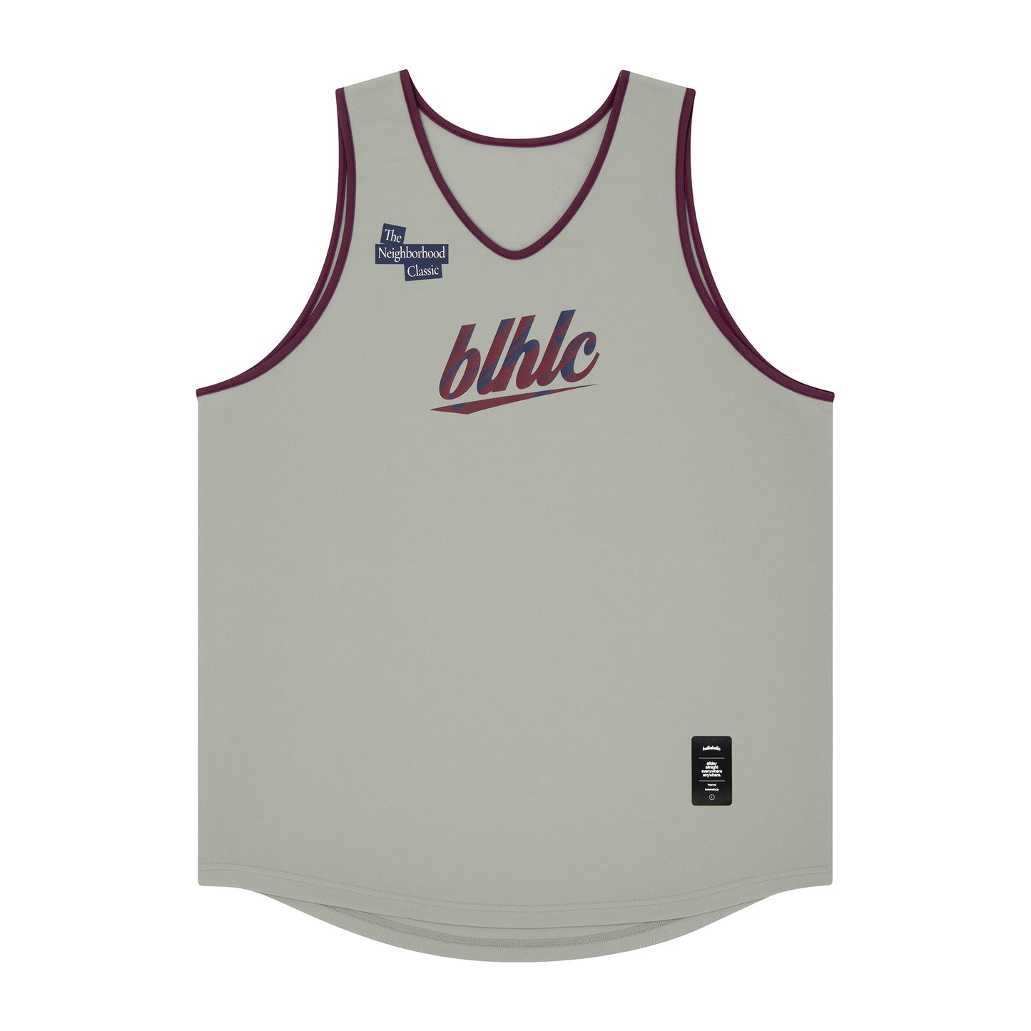 The Neighborhood Classic Tank Top (gray/crimson)