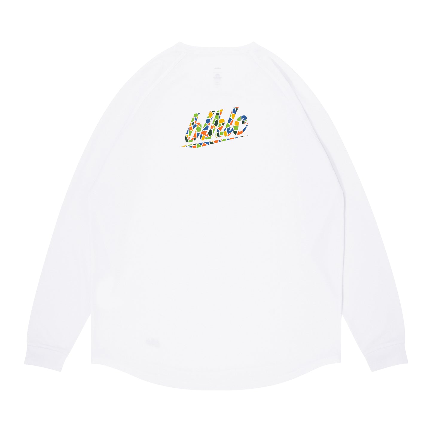 blhlc Back Print Cool Long Tee (white/fresh green mosaic)