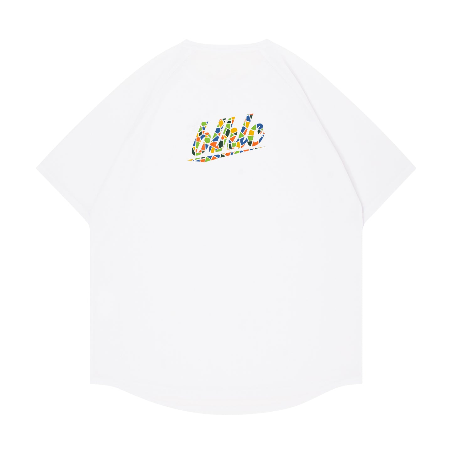 blhlc Back Print Cool Tee (white/fresh green mosaic)