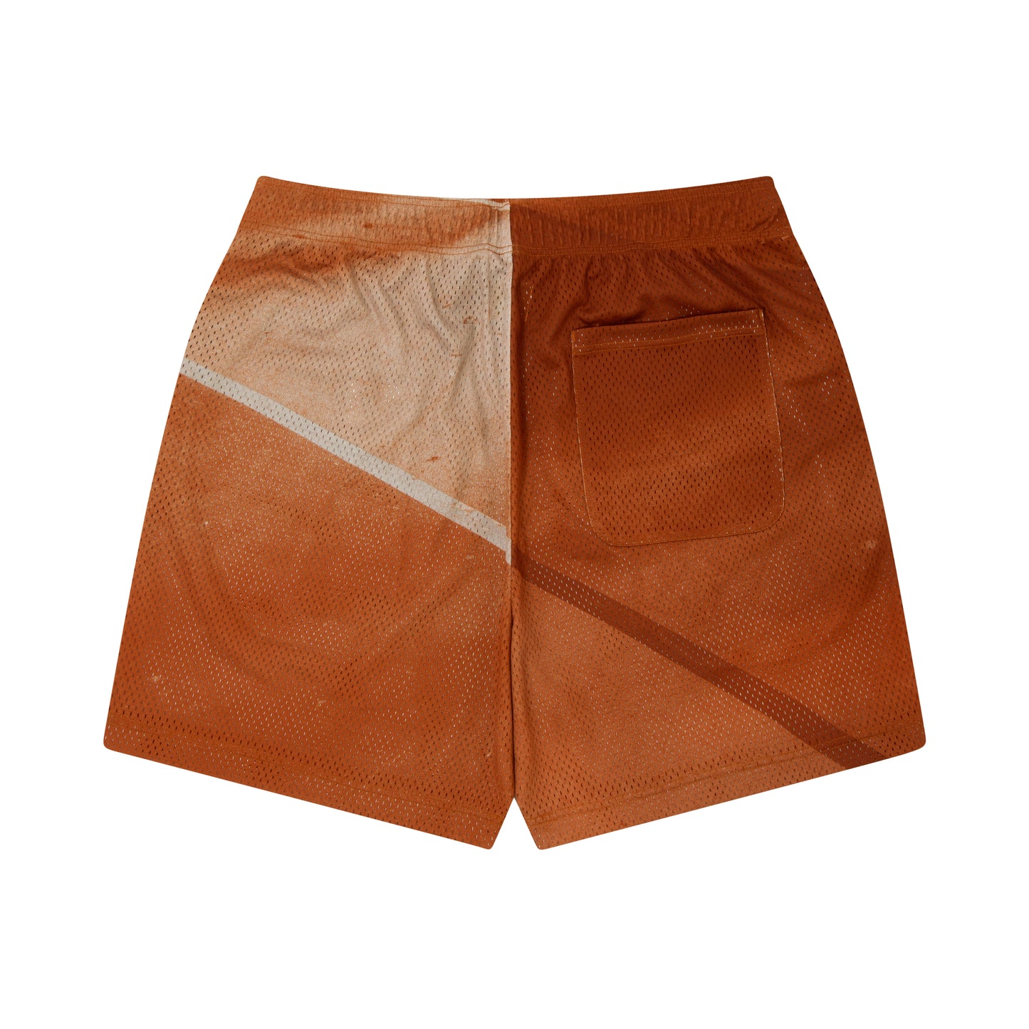 Courtline Zip Mesh Shorts (rust)