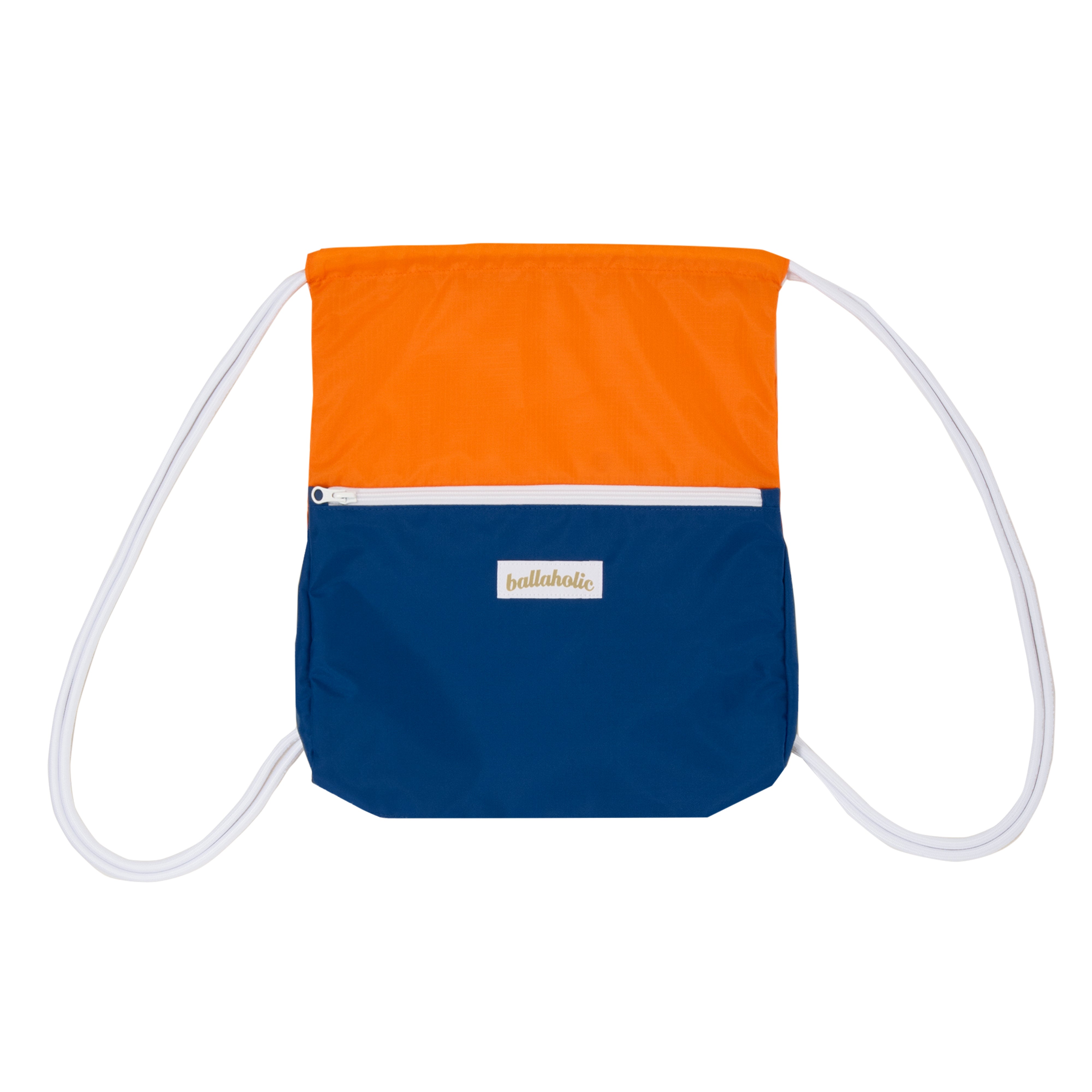 Logo Zip Pocket Gymsack (blue/orange) – ballaholicオンラインショップ