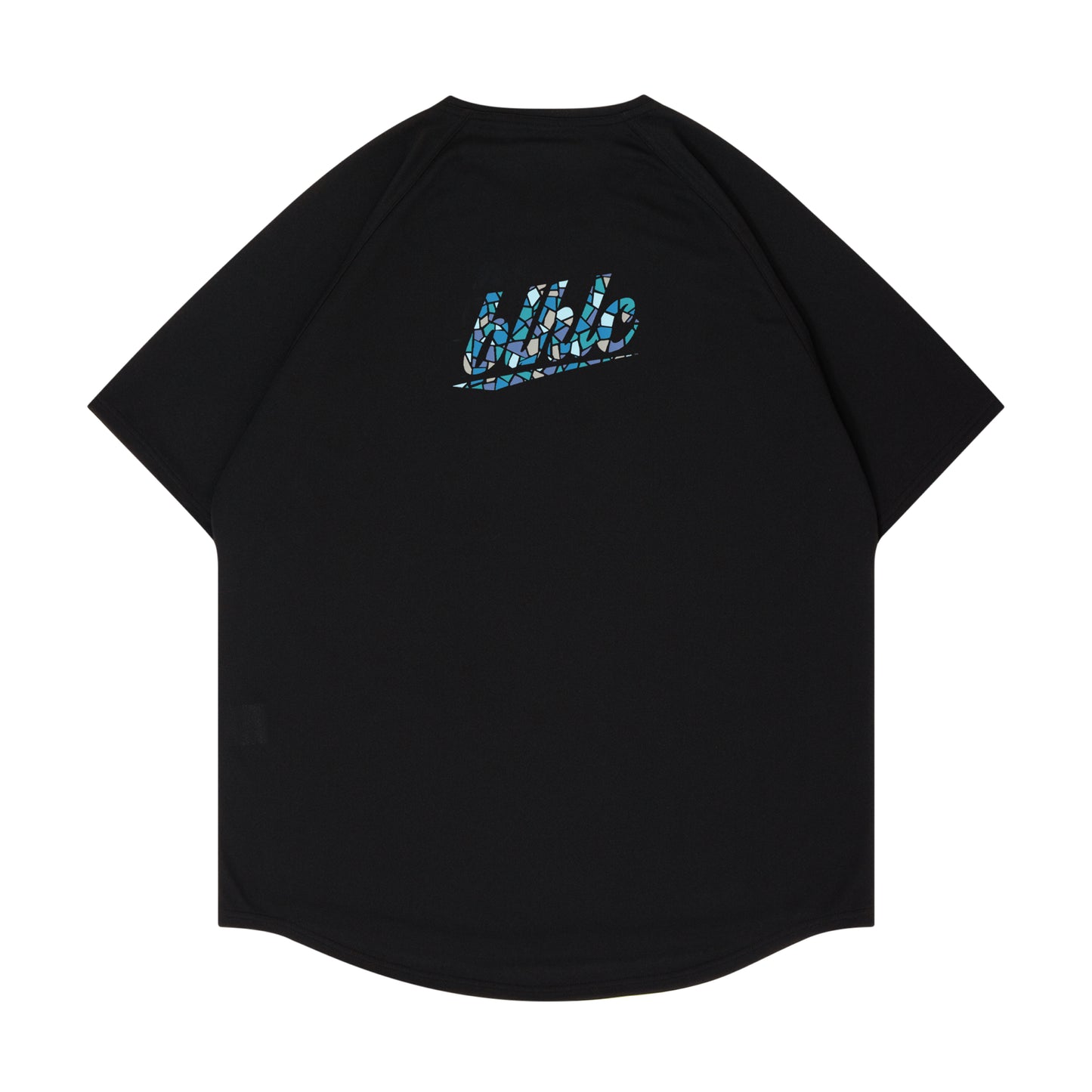 blhlc Back Print Cool Tee (black/water blue mosaic)