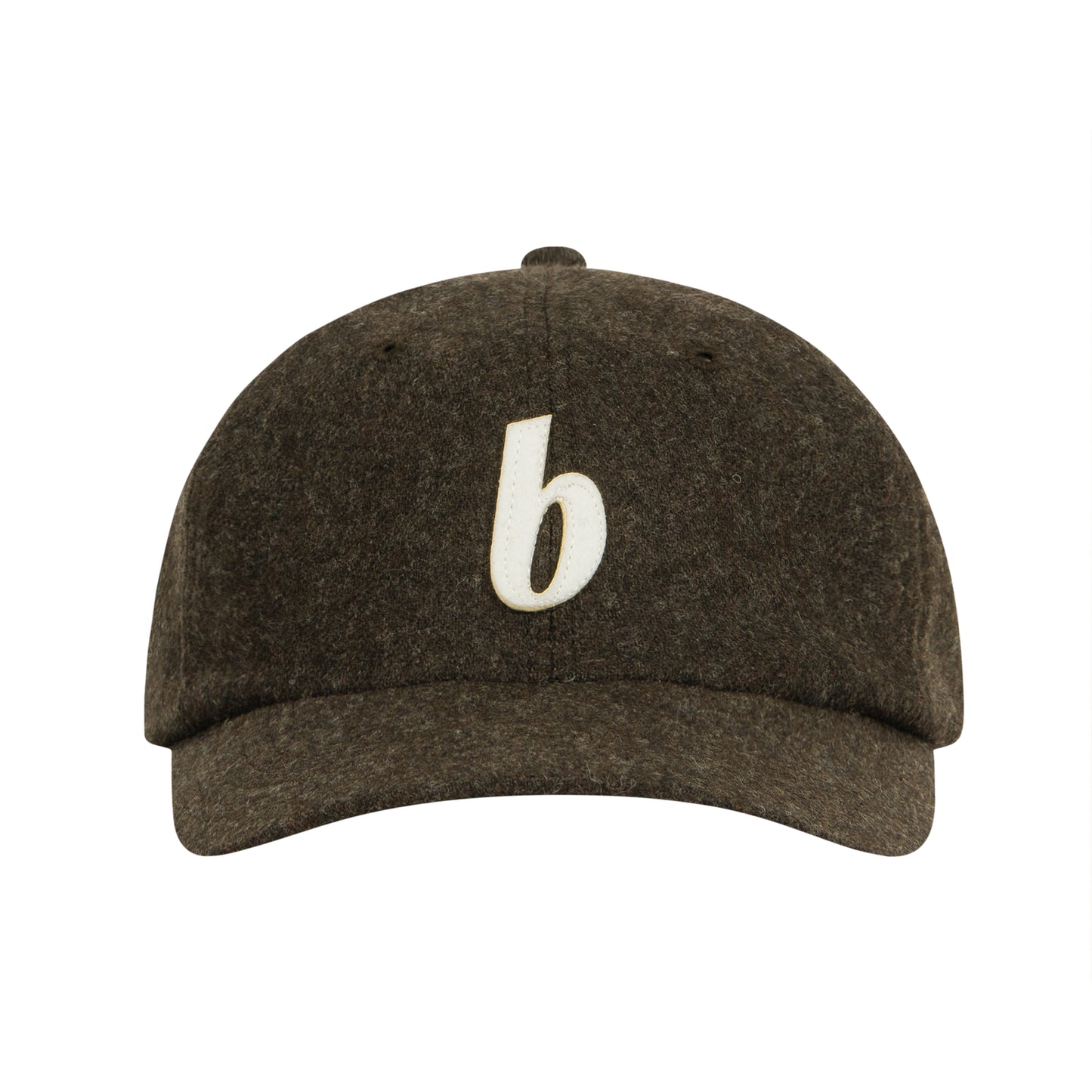 b 6P Wool Cap (dark chocolate)