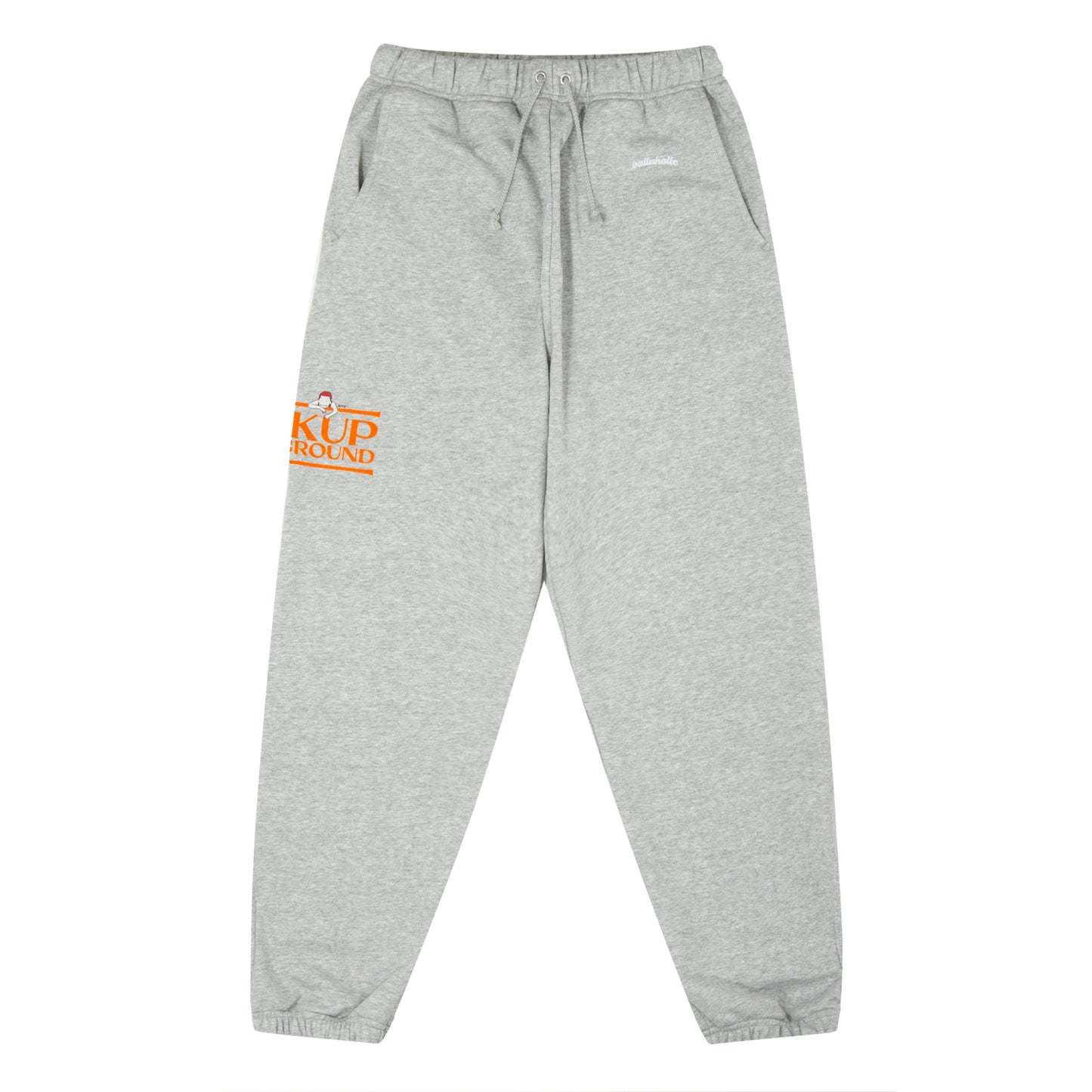 Logo Sweat Pants -PICK UP PLAYGROUND- (gray/orange)