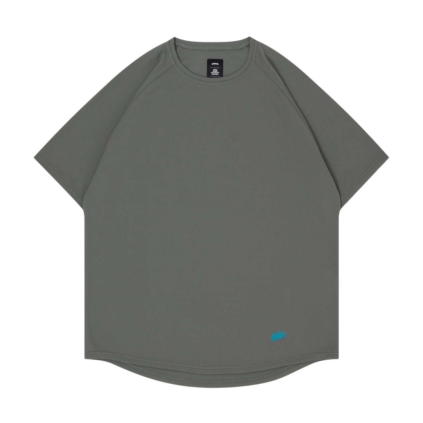 blhlc Back Print Cool Tee (charcoal gray/water blue mosaic)