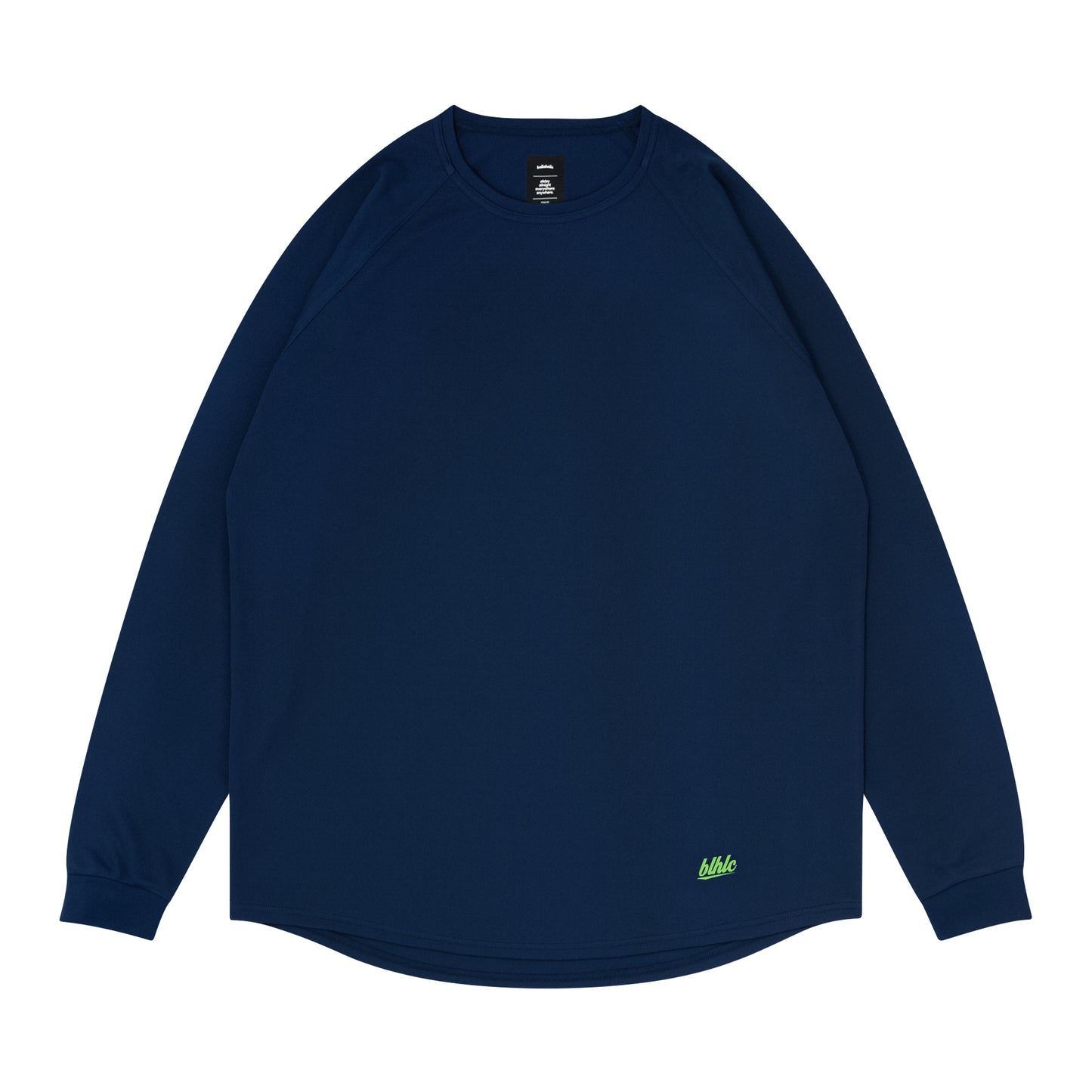 blhlc Back Print Cool Long Tee (navy/fresh green mosaic)