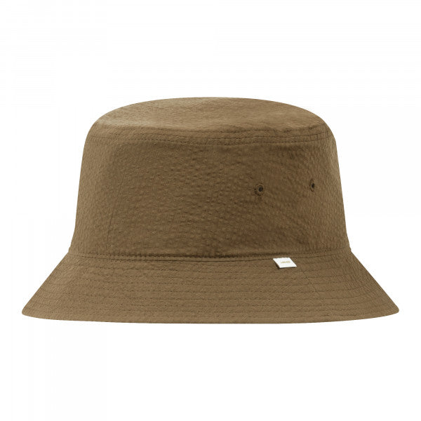 Seersucker Bucket Hat (khaki)