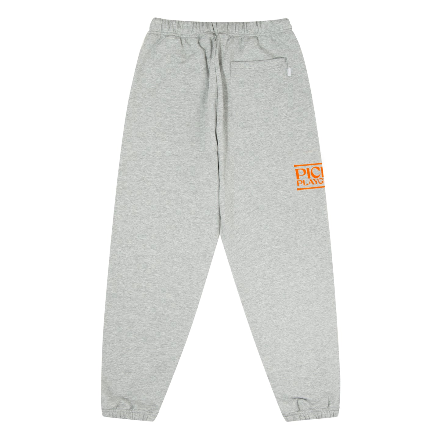 Logo Sweat Pants -PICK UP PLAYGROUND- (gray/orange)