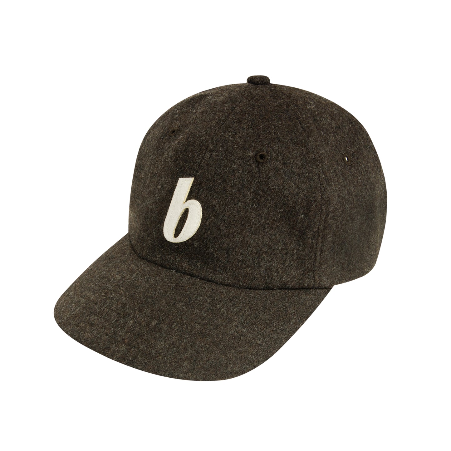 b 6P Wool Cap (dark chocolate)