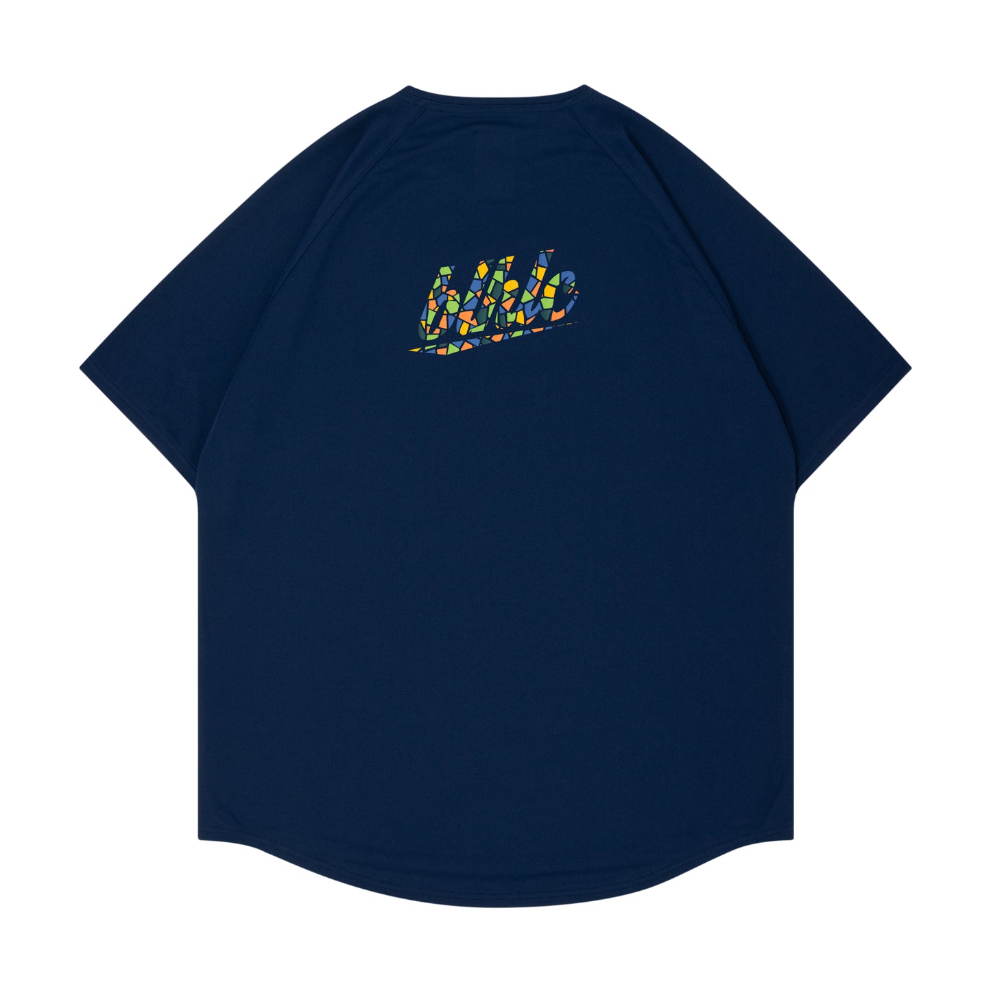 blhlc Back Print Cool Tee (navy/fresh green mosaic)