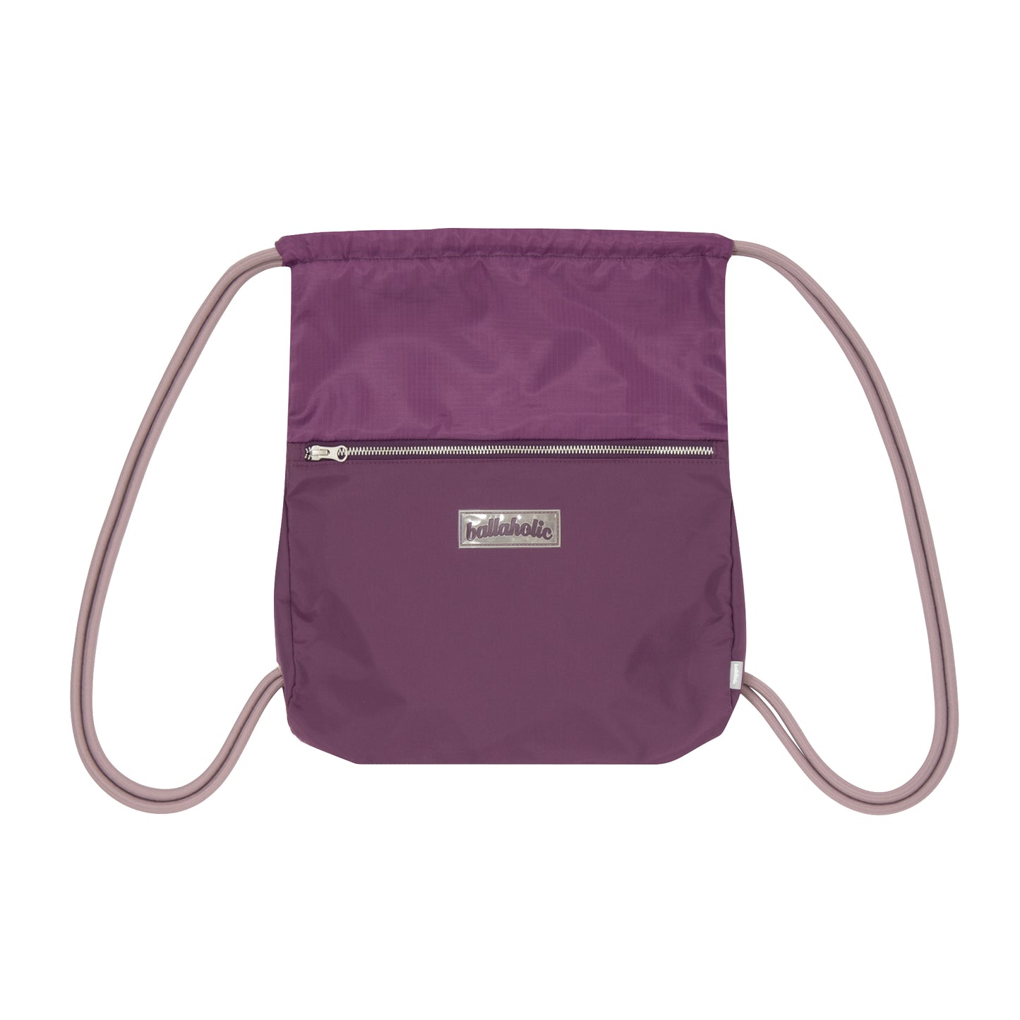 Logo Zip Pocket Gymsack (plum purple)