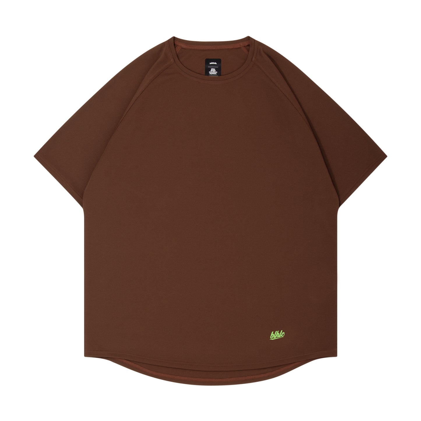blhlc Back Print Cool Tee (brown/fresh green mosaic)