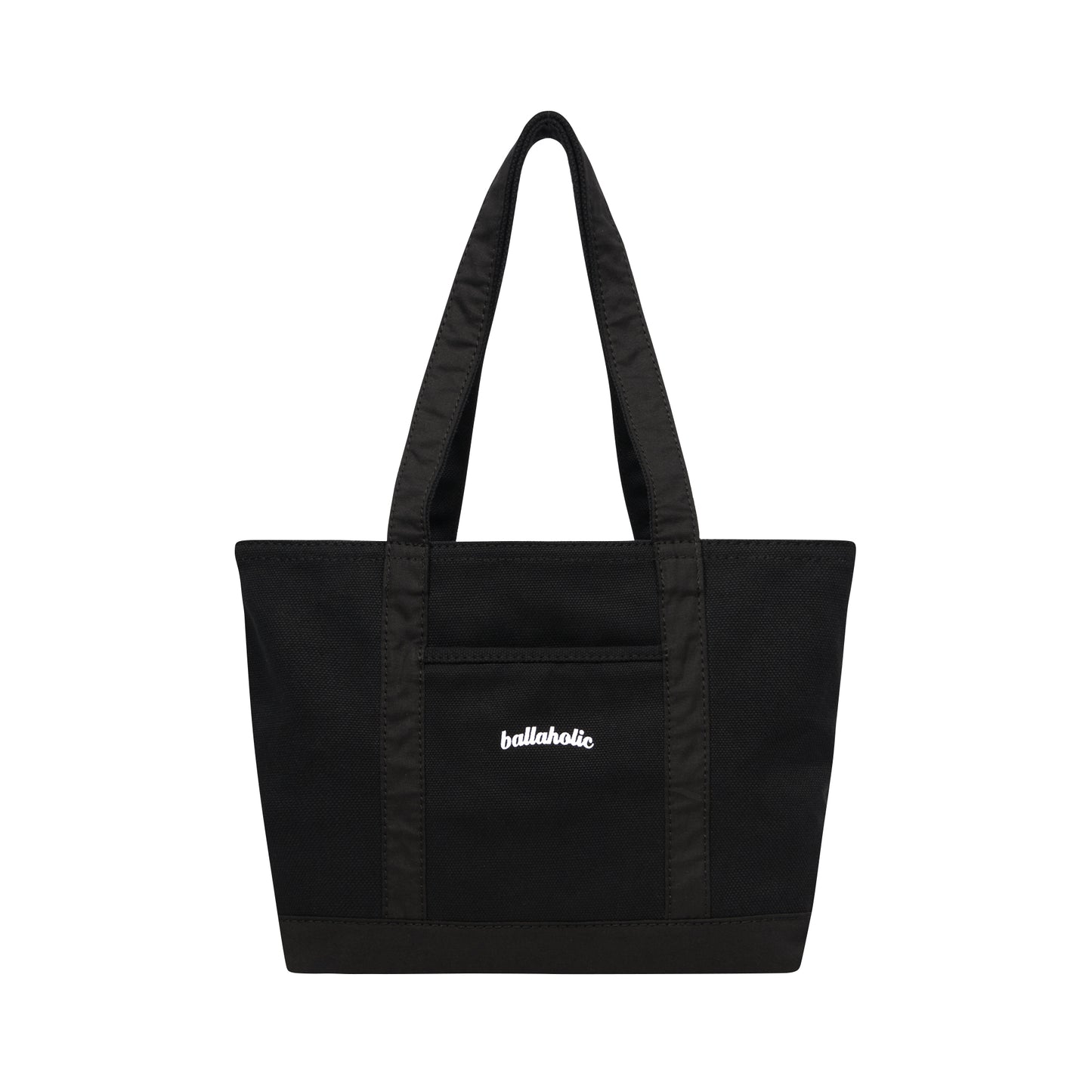 Playground Basketball Logo Canvas Tote Bag M (black)