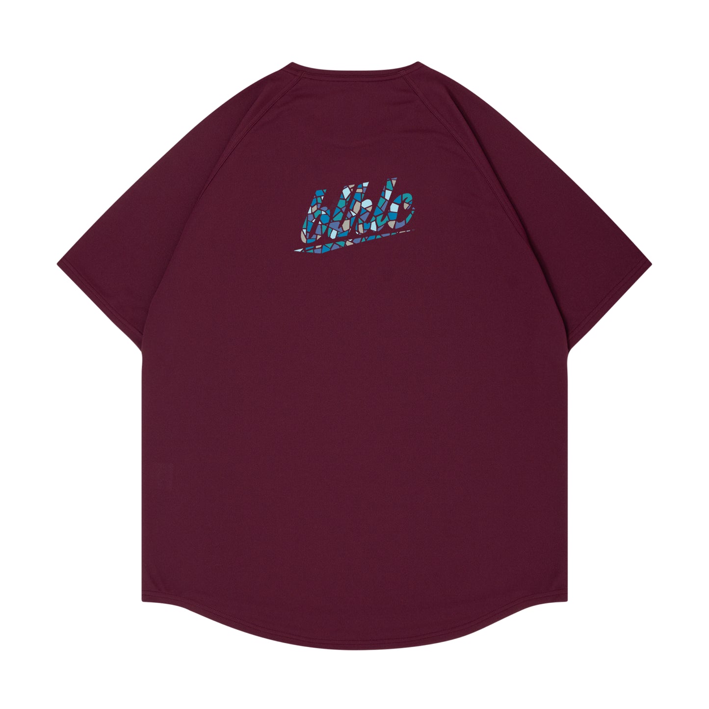 blhlc Back Print Cool Tee (crimson/water blue mosaic)